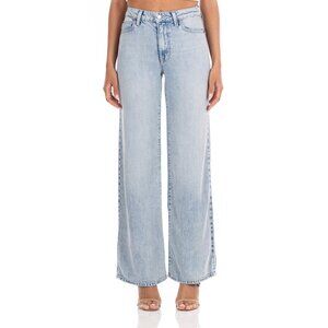 Fidelity Kelli Wide Leg Jeans in Cayman Blue